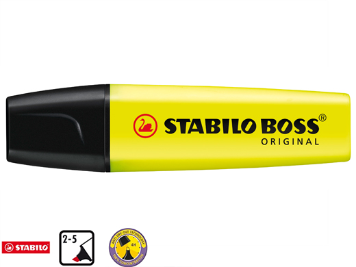Markeerstift Stabilo Boss 70/24 Geel