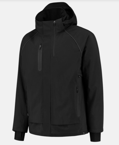 Winter techshell jas Tricorp zwart
