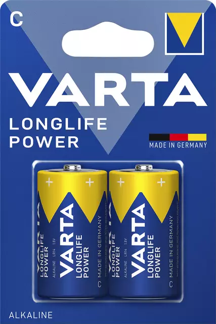 C Batterij Longlife Power Varta 2 stuks