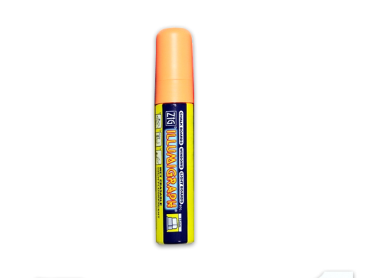 Krijtstift fluor dik oranje