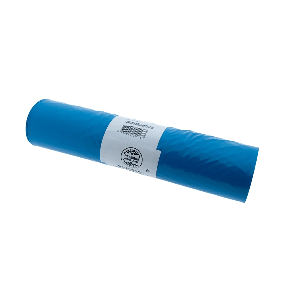 Afvalzakken LDPE Blauw - T70 - 41mu - 65x25x140cm