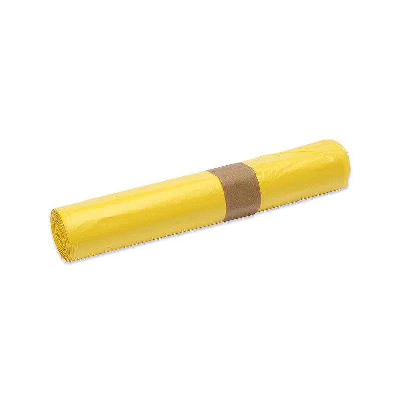 Zak HDPE rol 58x100cm 17mu T23 geel (doos à 25x20st)