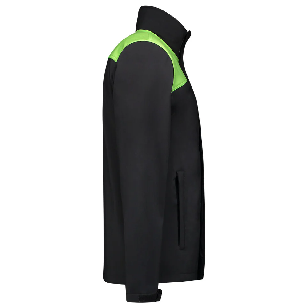 Softshell bicolor Naden black/lime