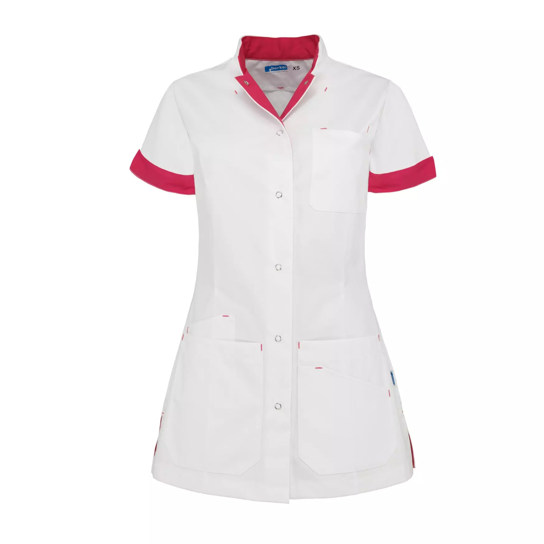 Zorgjas Livia Wit/Fuchsia De Berkel Dames Voorkant