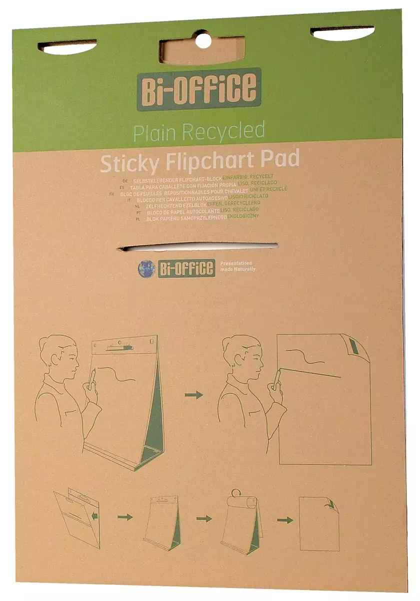 Tafelflipover Earth-it 50x58,5cm - 95% Gerecycleerd Papier