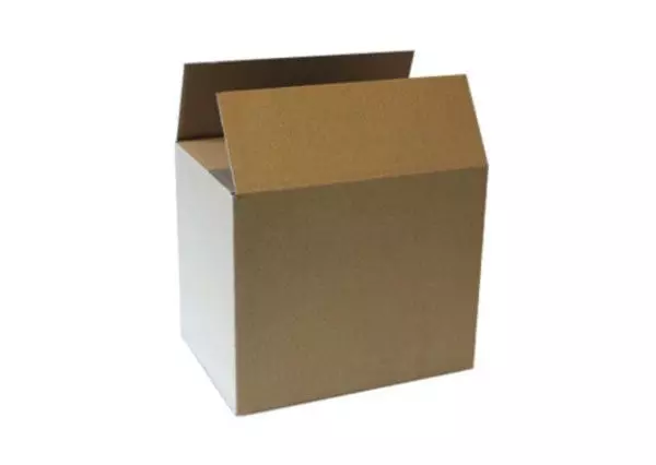 Amerikaanse vouwdoos enkele golf 305x220x250mm B-golf Bruin