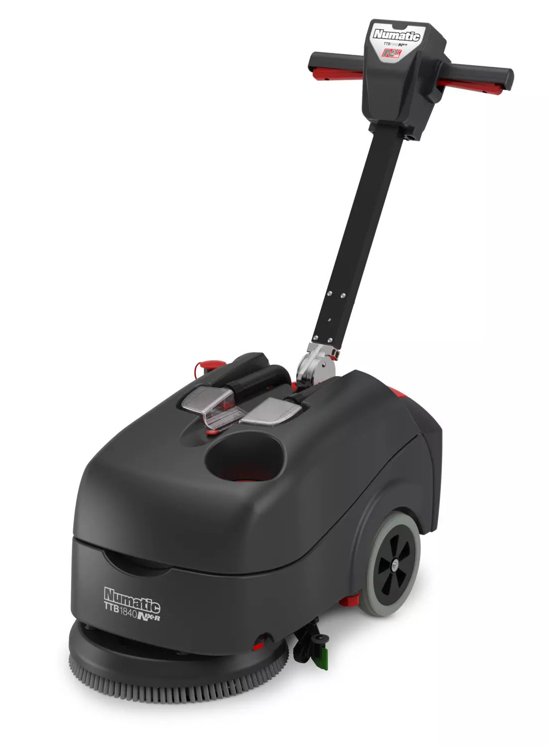 Schrobzuigmachine Numatic TTB1840NX-R +1x NX300 Batterij Zwart 