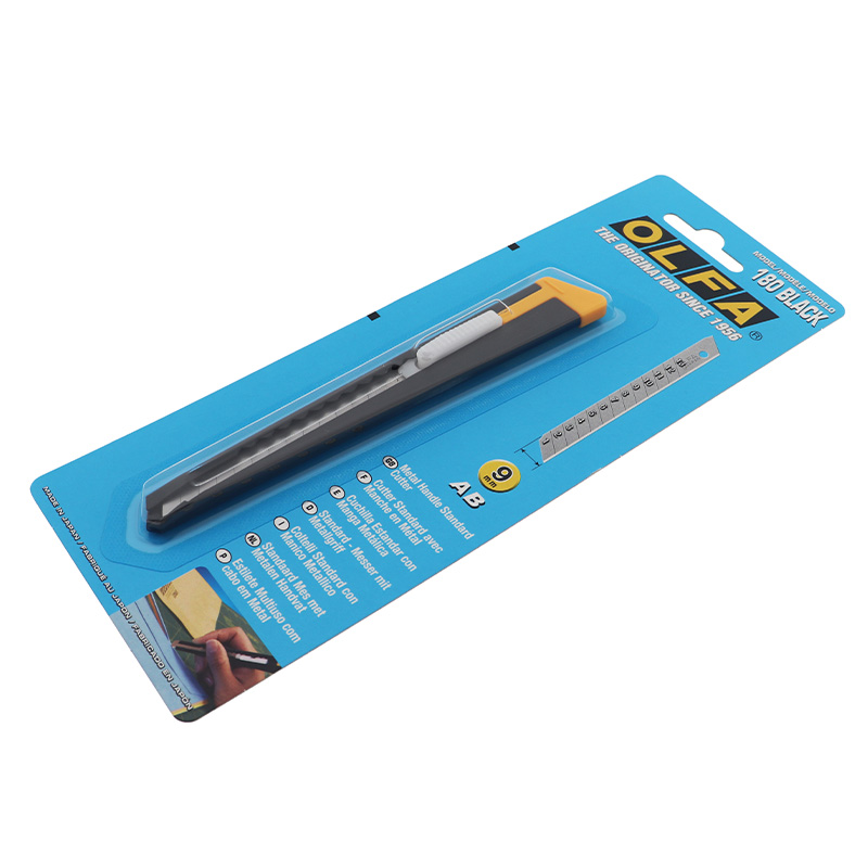 Snijmes Olfa model 180 mes 9mm met metalen houder