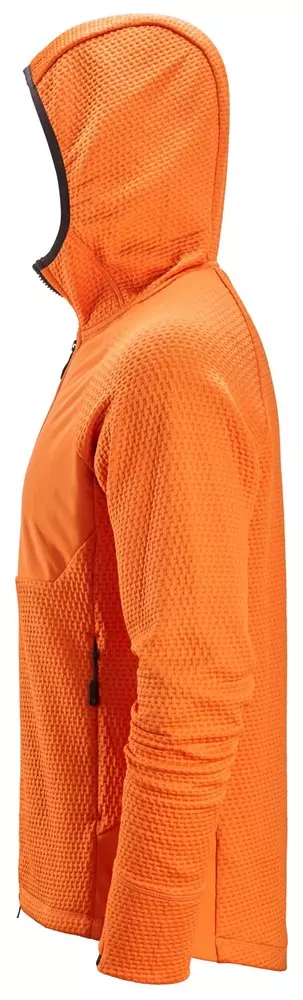 Hoodie Flexiwork met rits 8405 Warm Orange