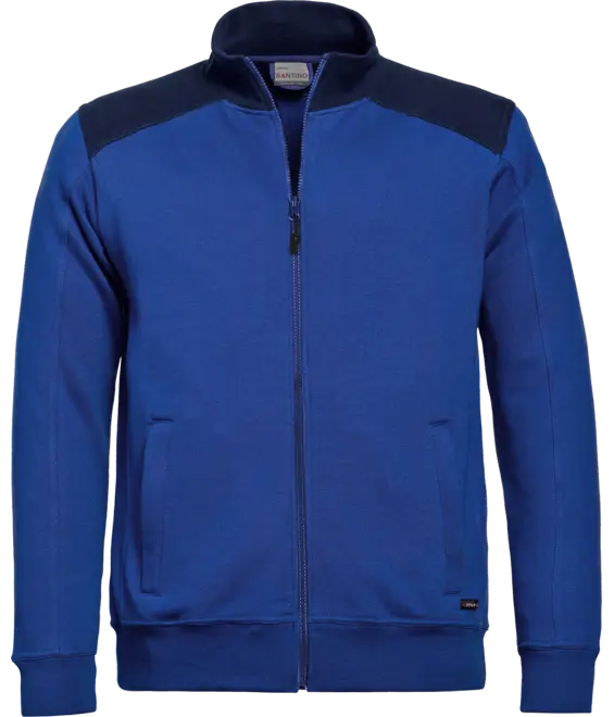 Sweatjack Toronto korenblauw/marine