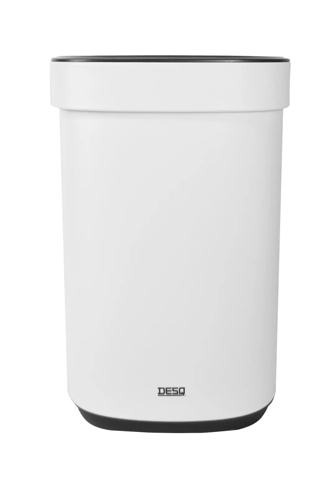 Afvalbak 20 Liter Metaal - Wit/Zwart - Desq Afvalbak 20 Liter Metaal - Wit/Zwart - Desq