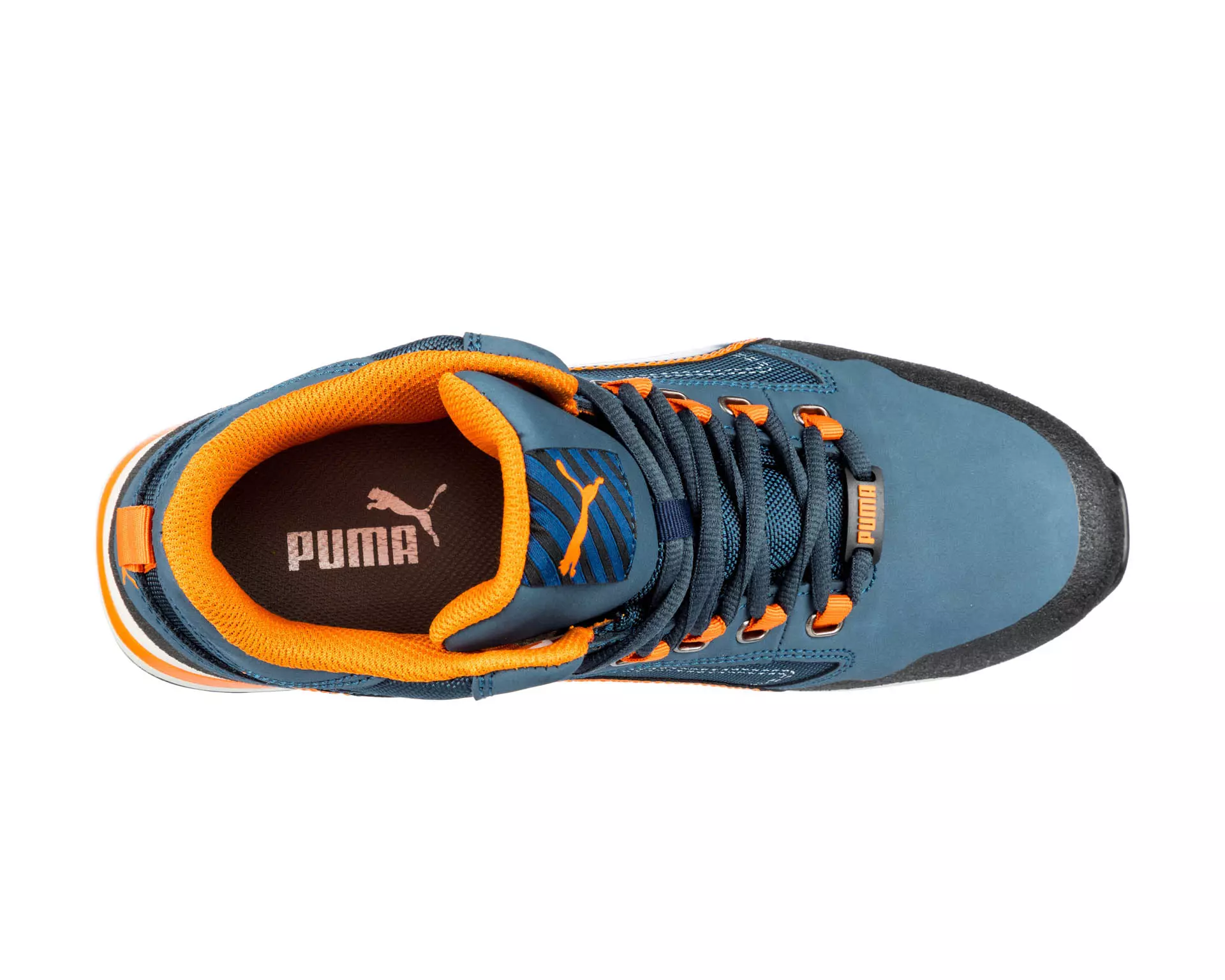 Puma Crosstwist Mid S3 veiligheidsschoen Blauw/Oranje