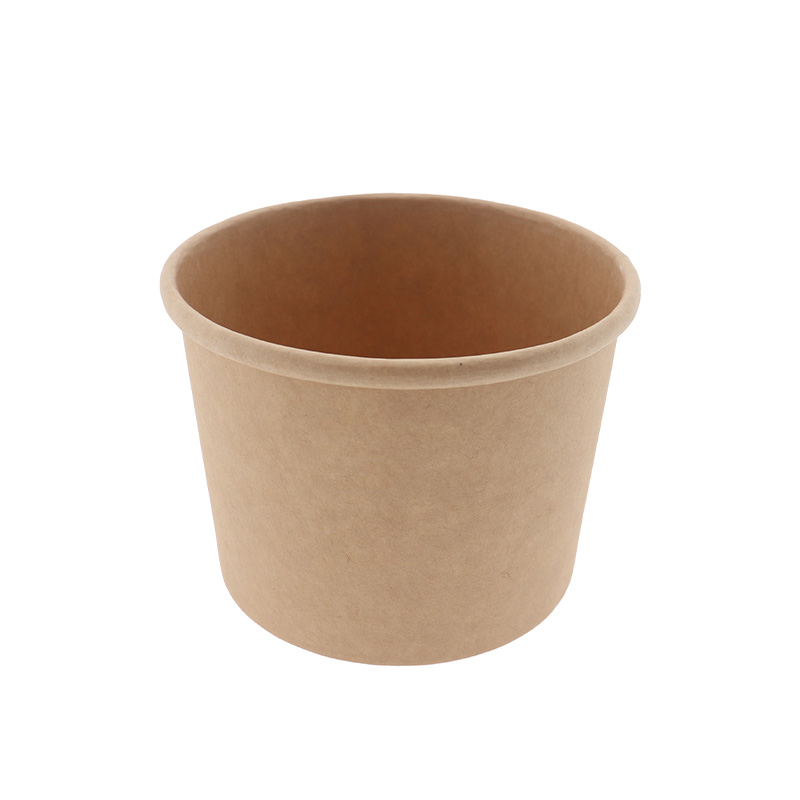 Soepbeker kraft 350ml 12oz 98x81x70mm bijpassend deksel 164441 (doos Ã  1000st)