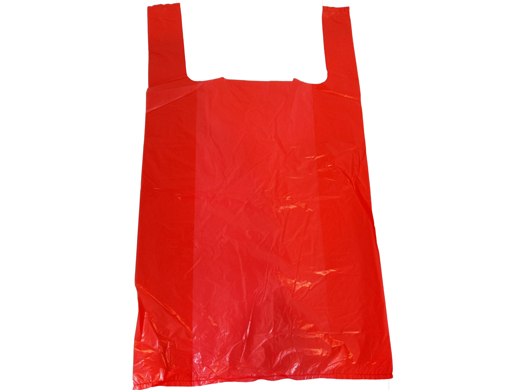 Hemddraagtas HDPE 27x6x48cm 14mu rood (doos à 2000st)