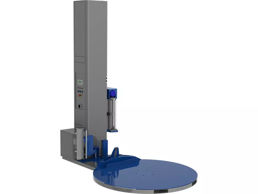 Palletwikkelaar 2000F - Voorreksysteem 250% Draaischijf Ø1,65m Wikkelhoogte 2,4m