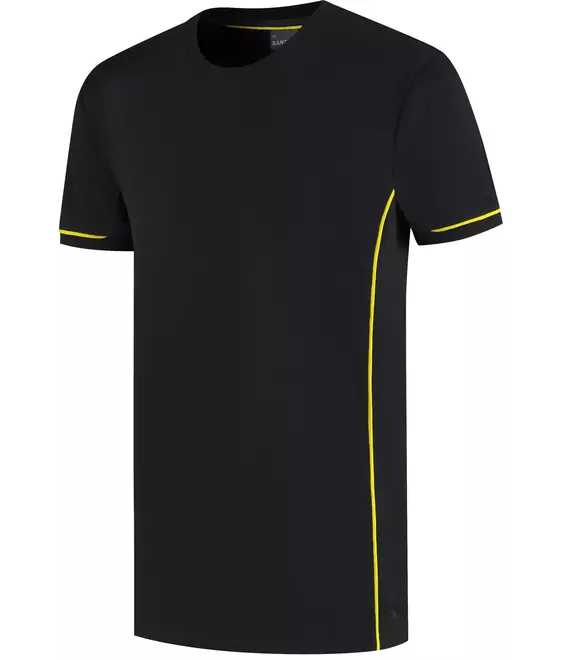 T-shirt Cal zwart/geel