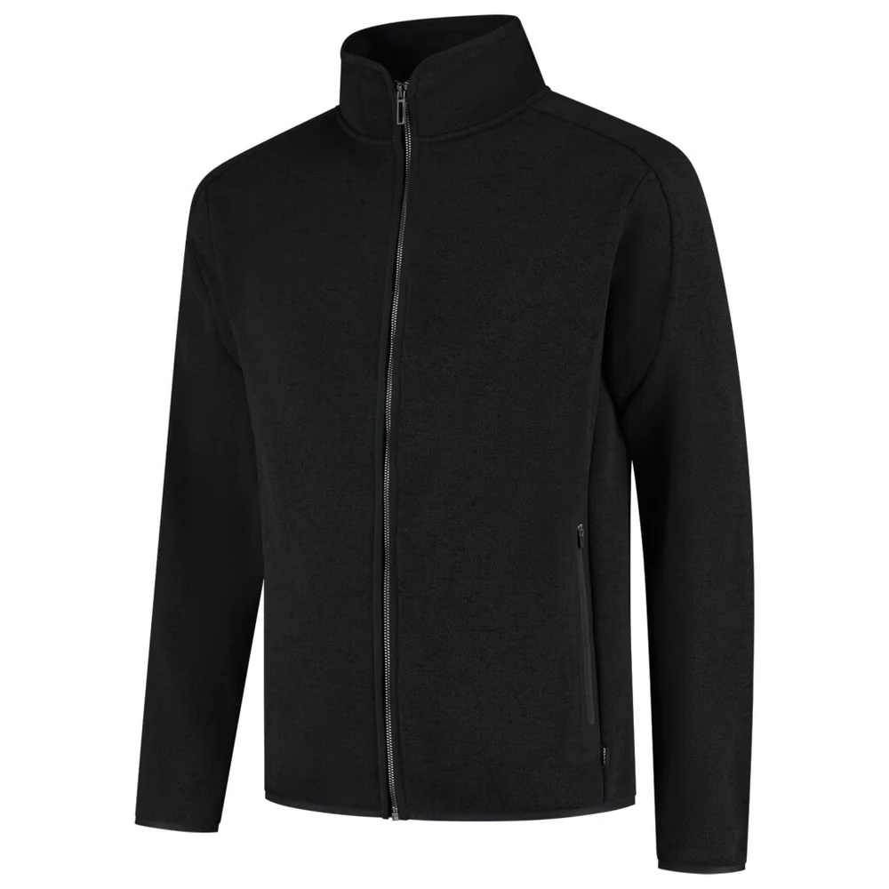 Fleecejack knitted redefined dames zwart
