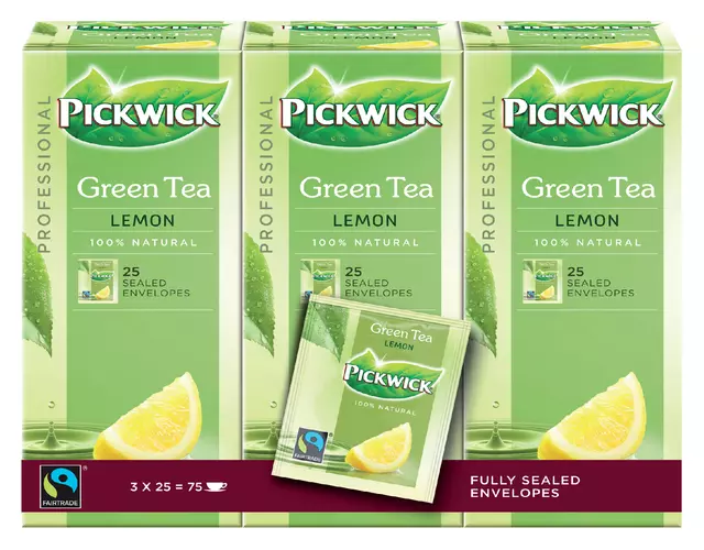 Pickwick Green Tea Lemon 1,5 gram 25 stuks