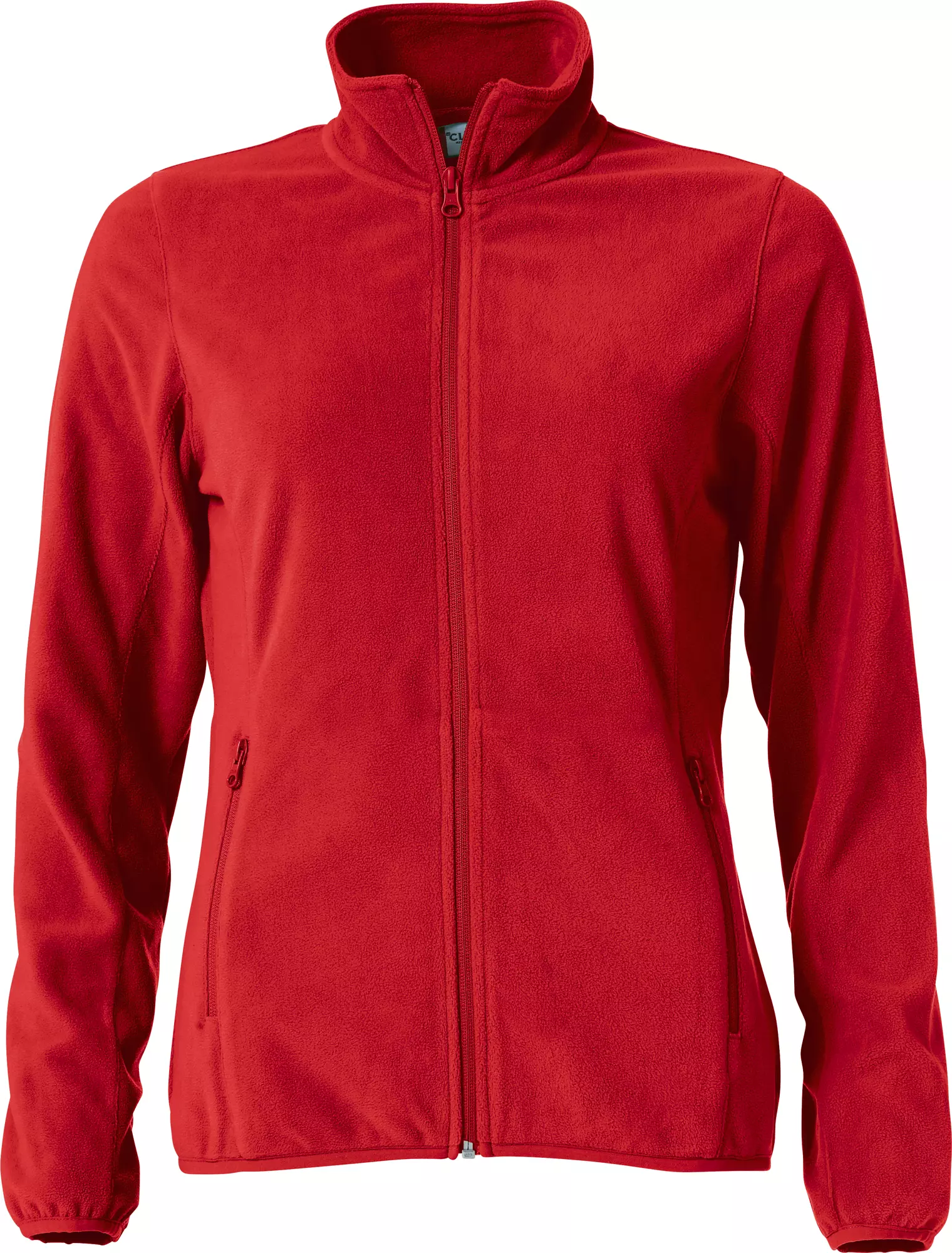 Basic micro fleece vest dames rood