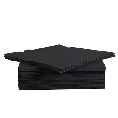 Papieren Servetten Zwart 2-laags 25x25cm