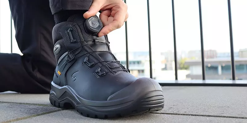 Grisport 903 BOA High S3 Werkschoen Zwart