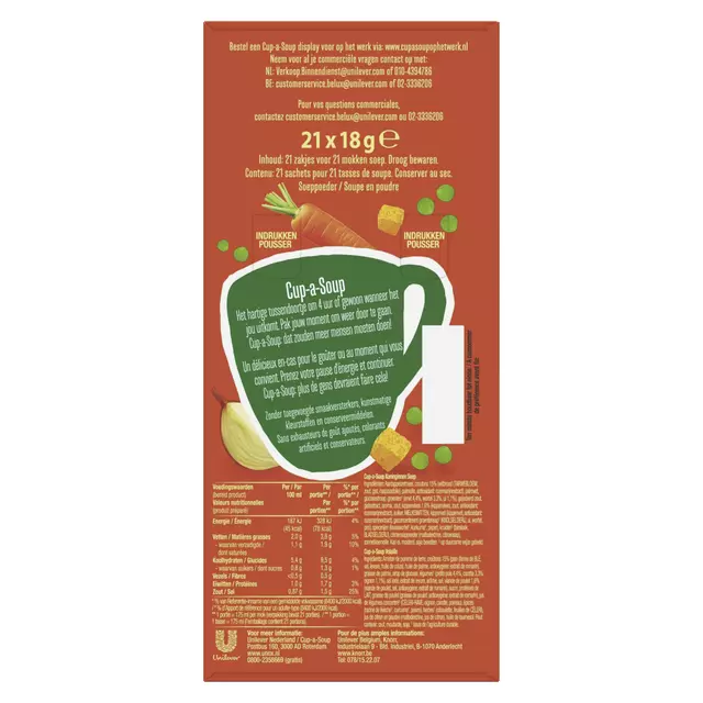 Cup a Soup Koninginnen Doos à 21 zakjes