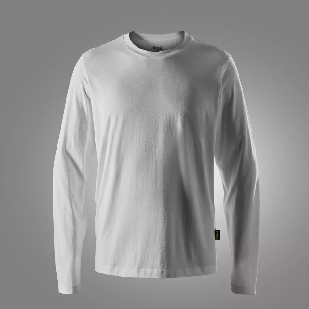 T-shirt lange mouw 2496 wit