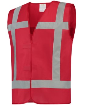 Veiligheidsvest reflectie rood