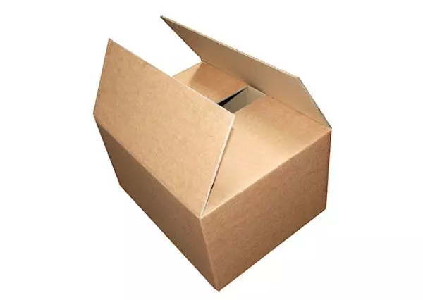 Amerikaanse vouwdoos dubbele golf 585x385x180mm EE-golf Bruin