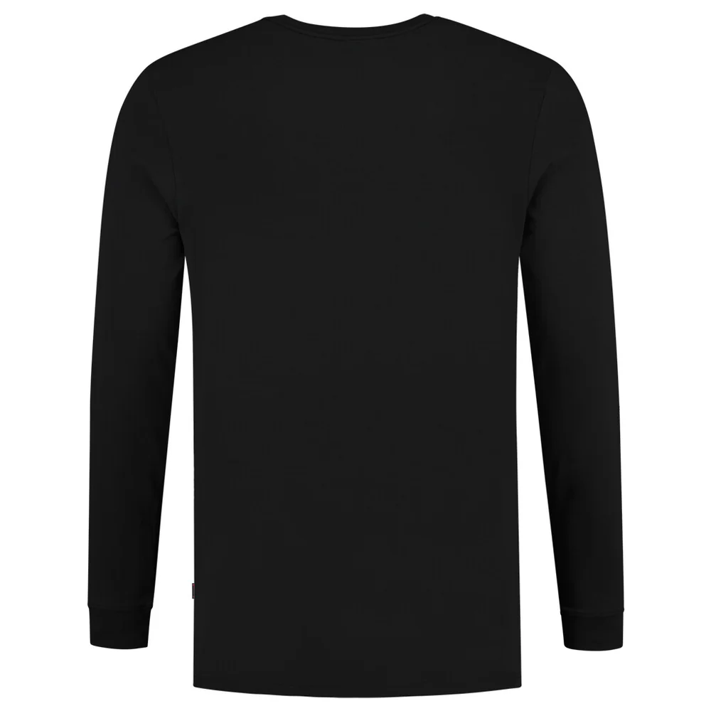T-shirt lange mouw 60Â°C wasbaar zwart