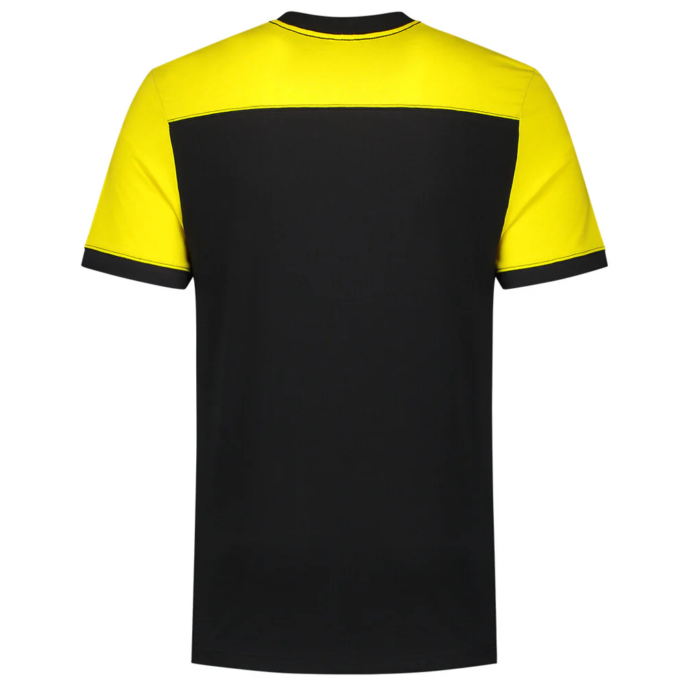 T-shirt Bicolor naden black-yellow