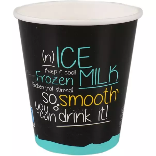 Milkshake Beker ICE is (N)ICE 300ml Zwart/blauw 1000 stuks