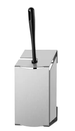 Toiletborstelhouder RVS Met borstel en uitneembare opvangschaal