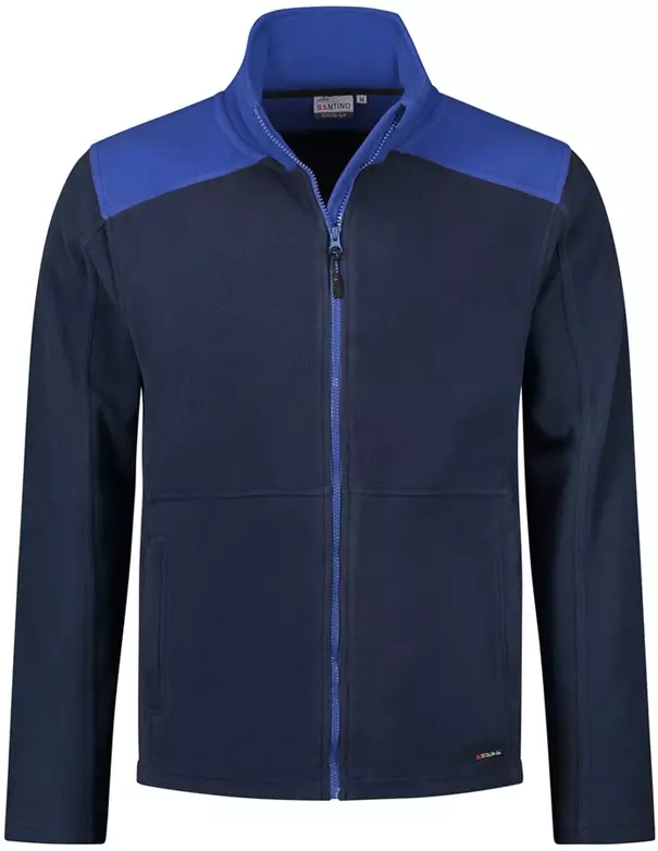 Fleecejack Trento marine/kobaltblauw