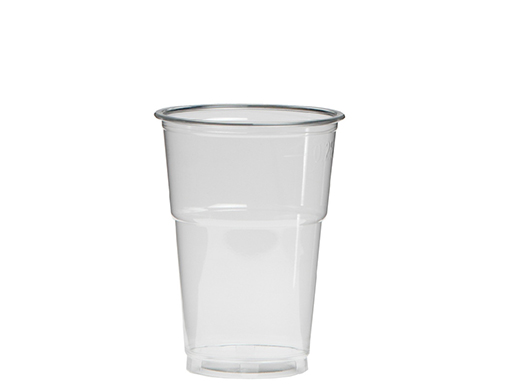 Bierglas PET 250/300ml Ø78mm transparant(streng à 50st)