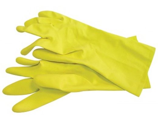 Huishoud handschoen maat XL geel per 144 paar