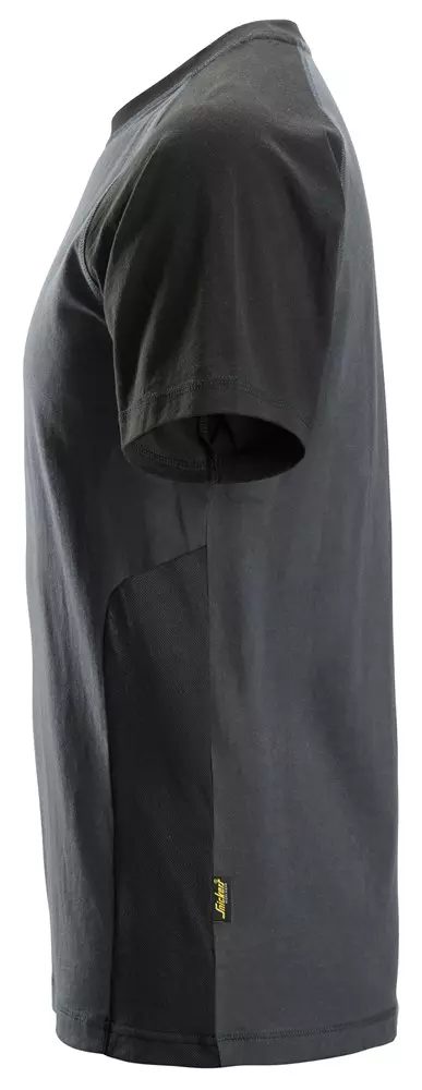 Werk T-Shirt Staalgrijs met Zwart Snickers 2550