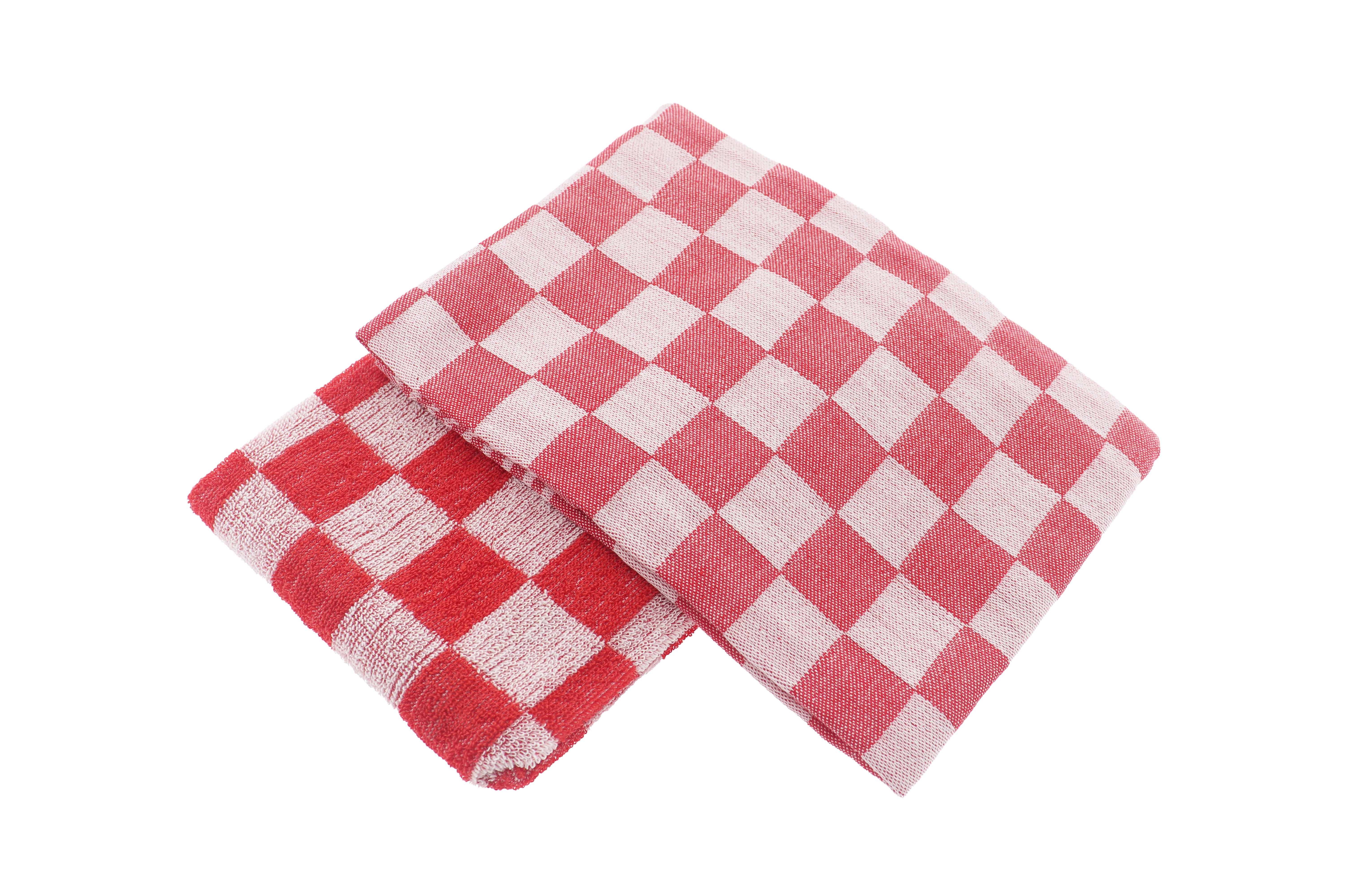 Keuken- en theedoek set rood