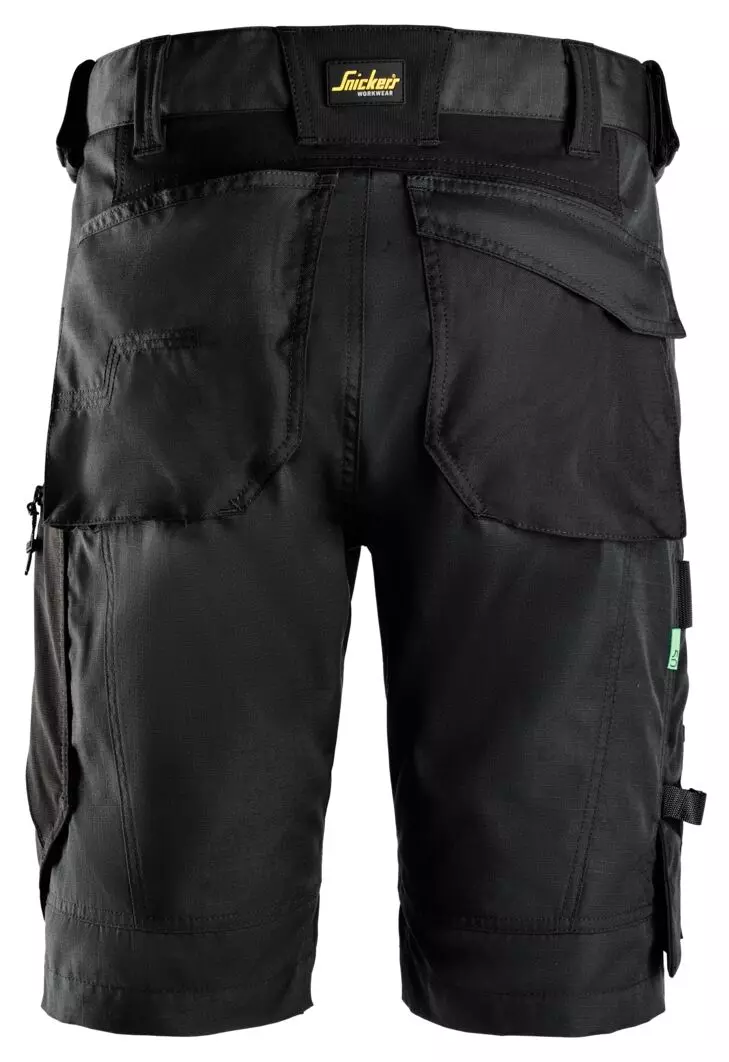 Snickers Korte Werkbroek 6914 - Met Body Mapping - Zwart