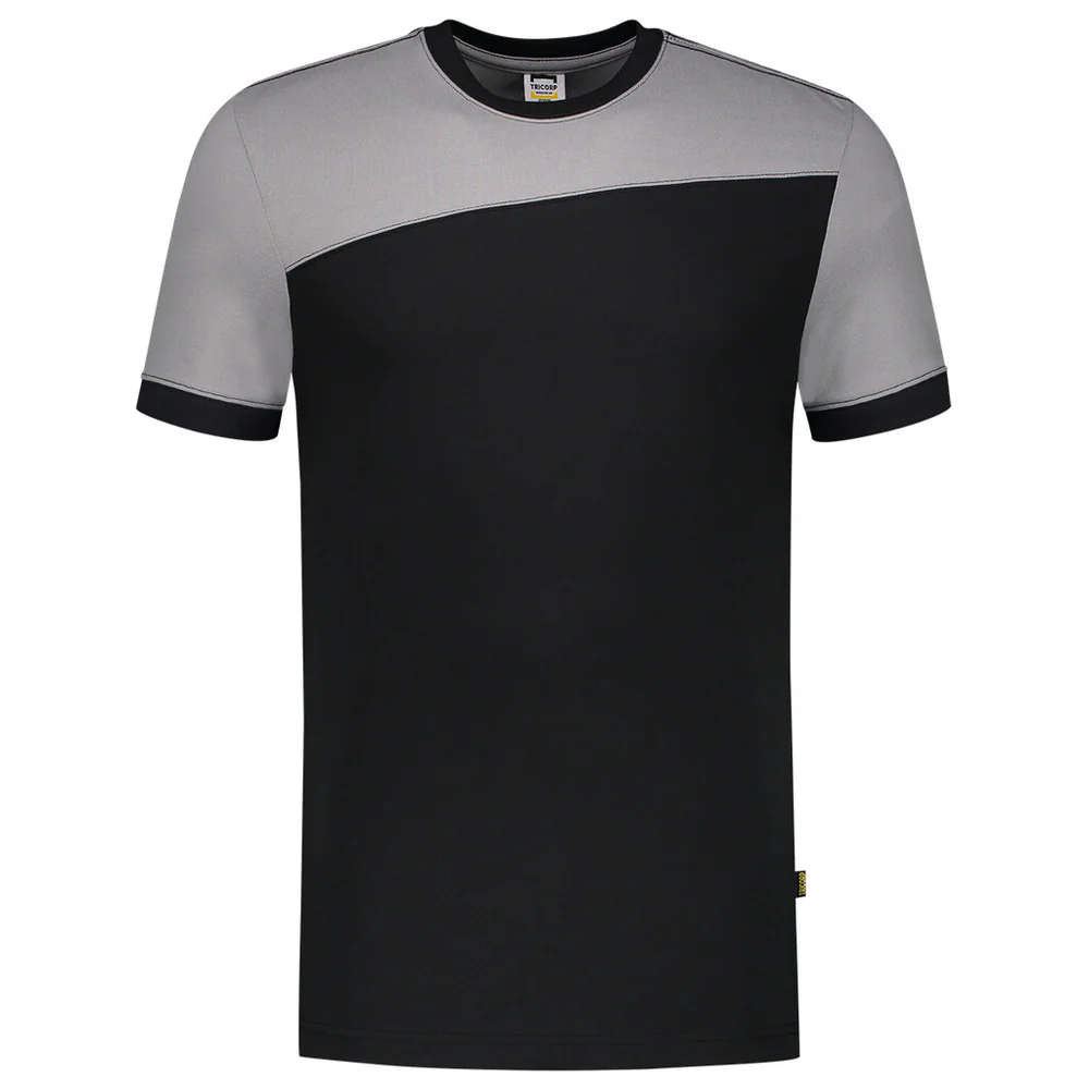 T-shirt Bicolor naden black/grey