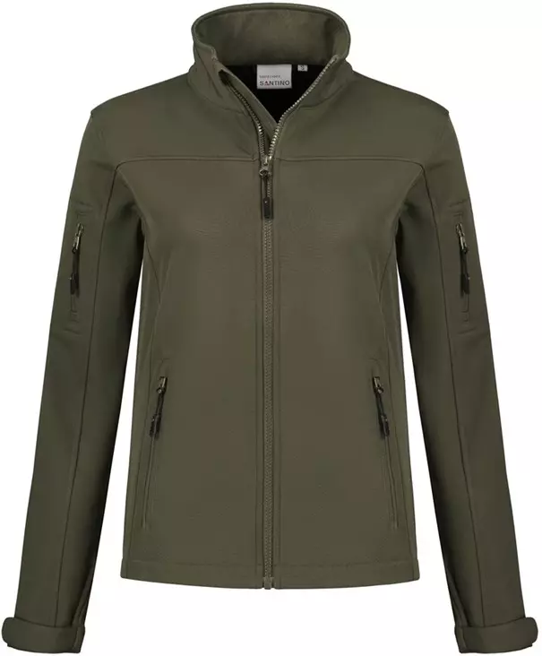 Softshell jas dames Santo groen Santino