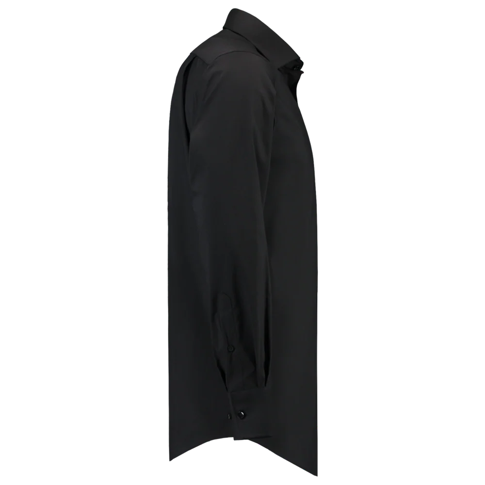 Overhemd stretch fitted zwart Tricorp