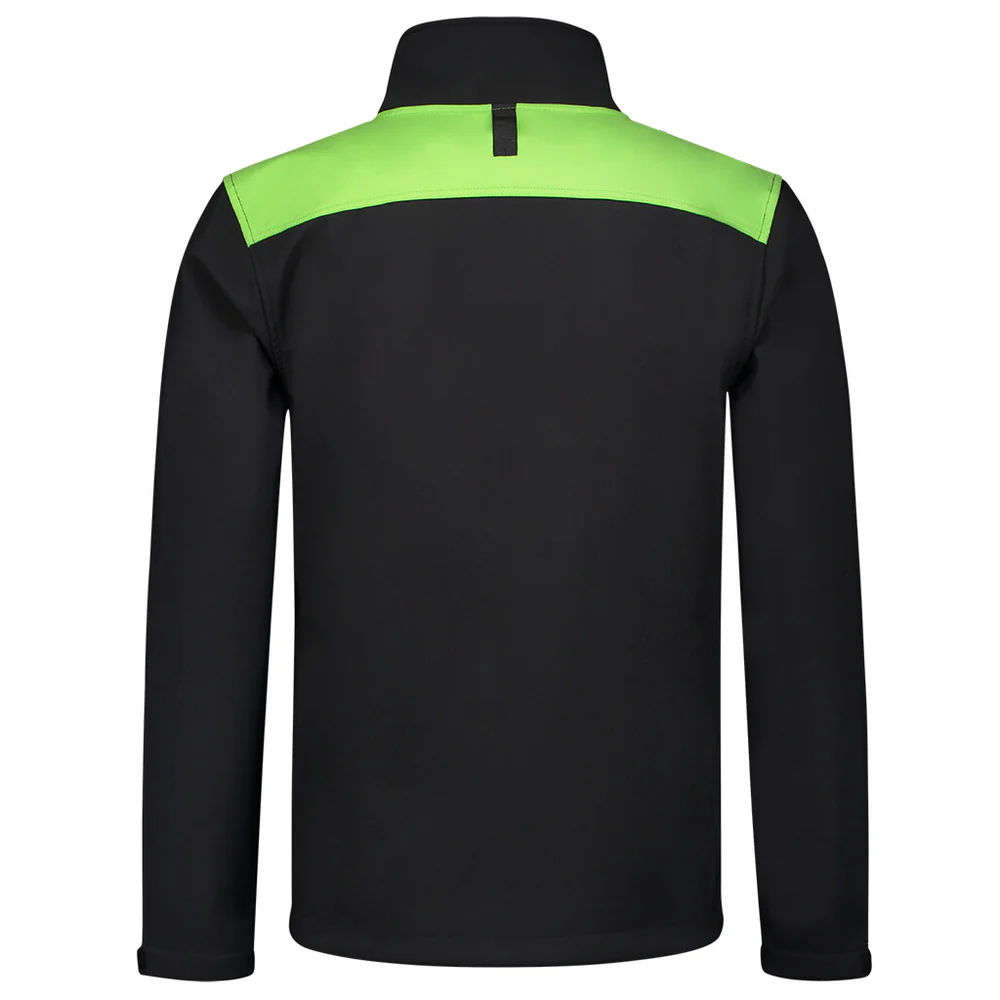 Softshell bicolor Naden black/lime