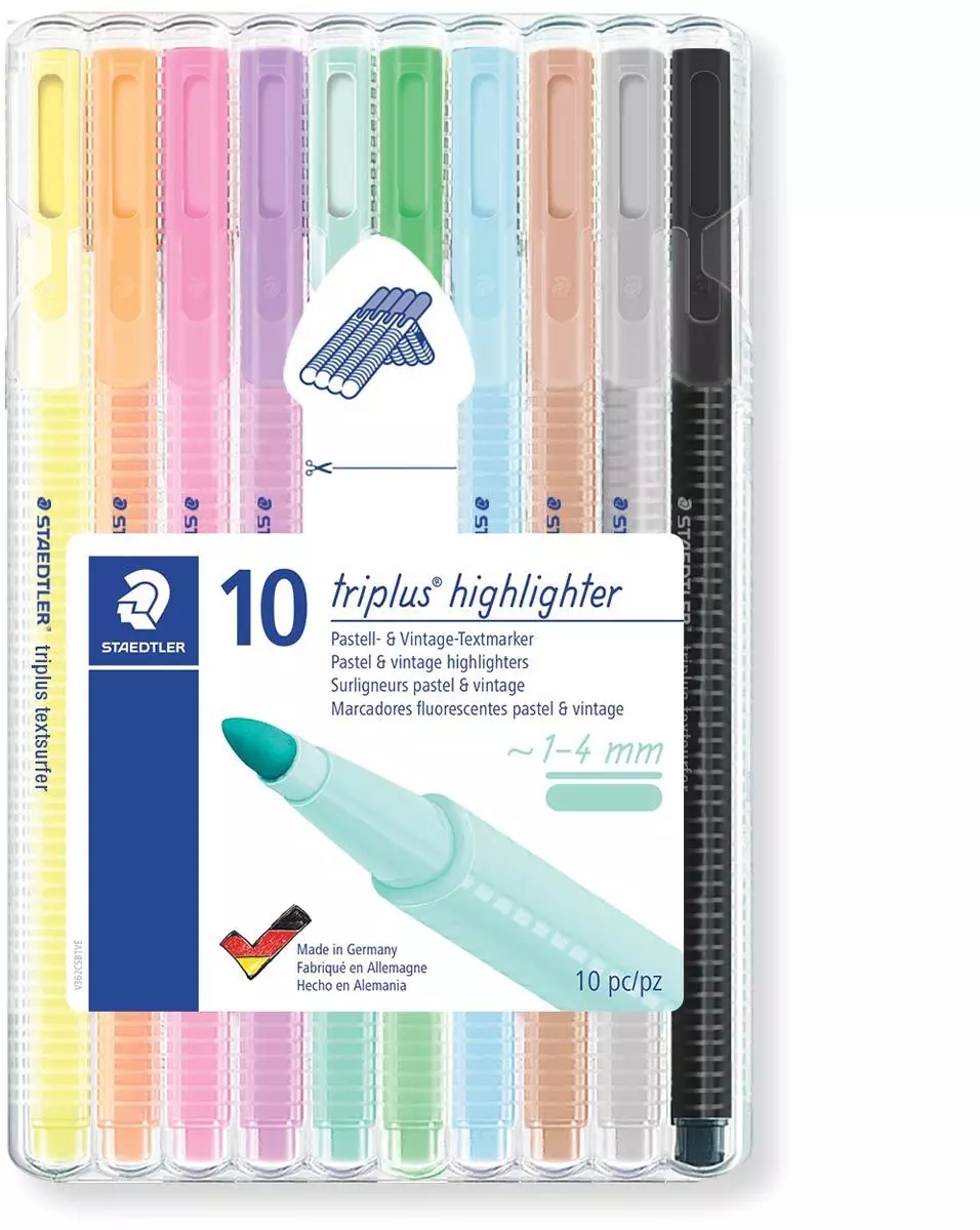 Markeerstift Staedtler Triplus 10 stuks