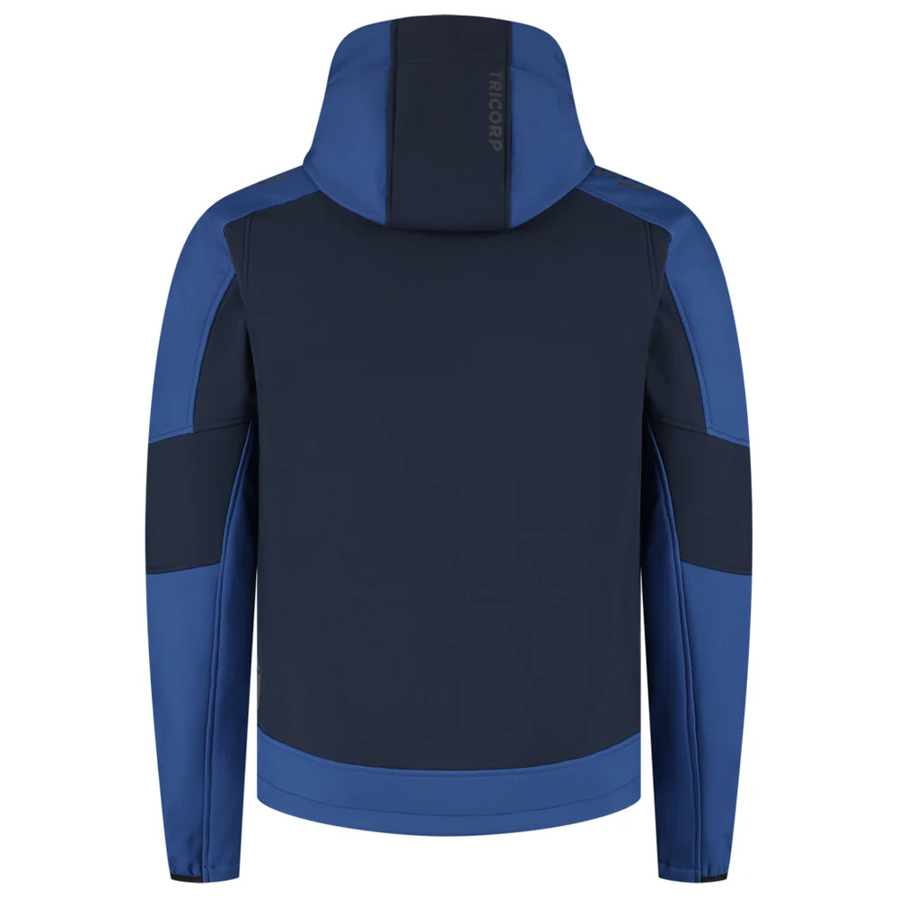 Softshell capuchon bicolor redefined ink/royal blue
