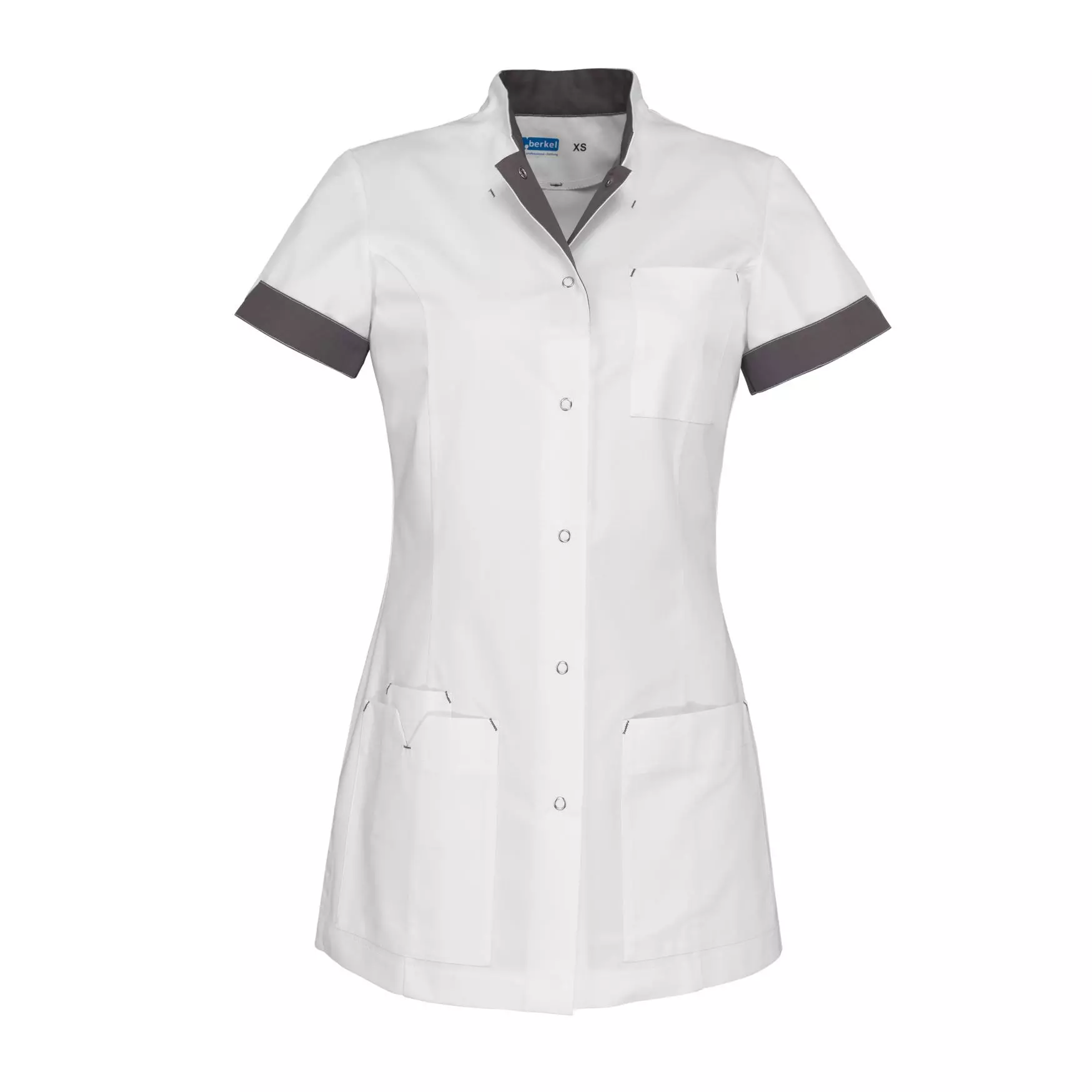 De Berkel zorgjas Jill wit met taupe