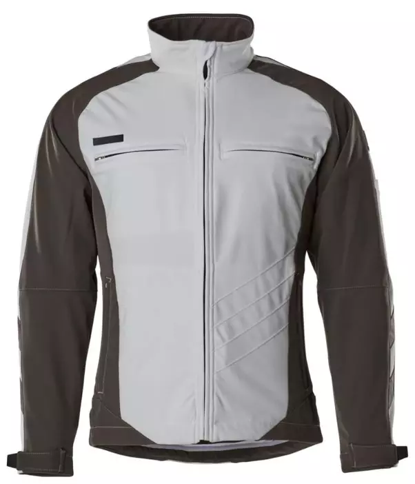 Softshell jas Dresden wit/grijs
