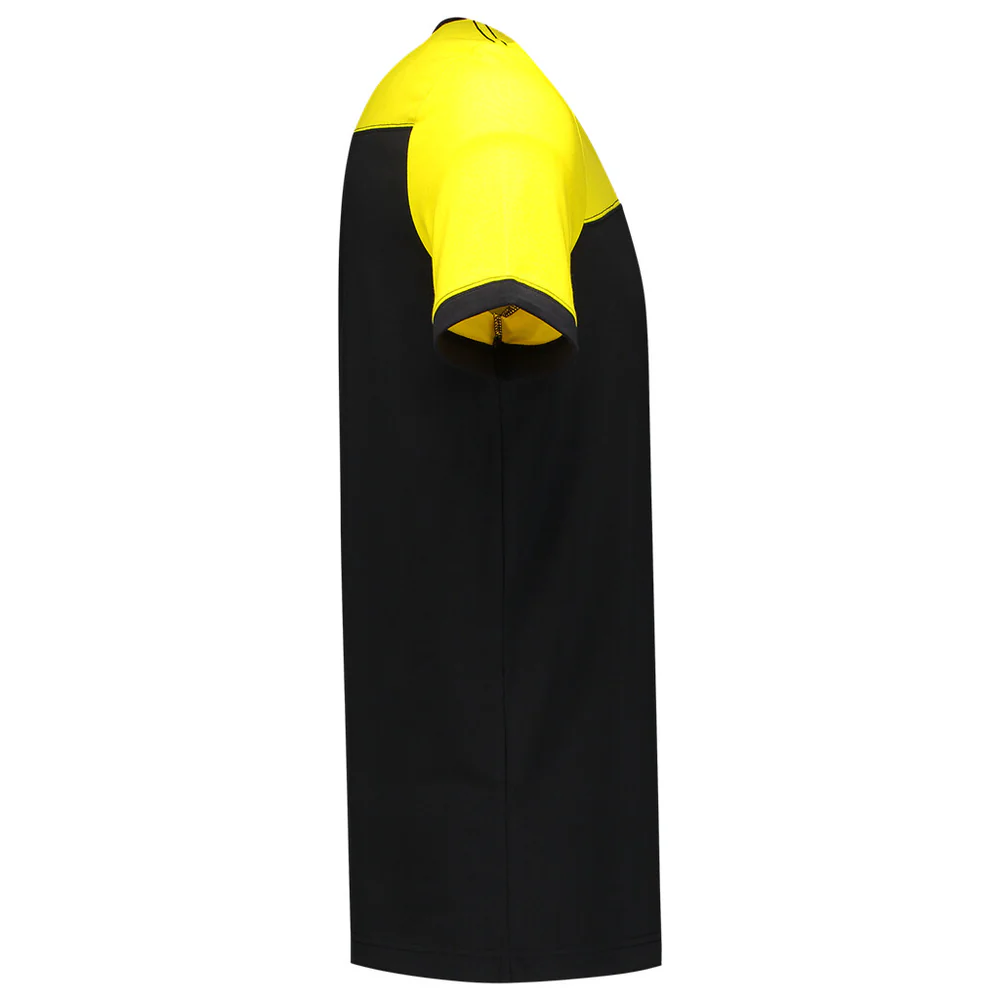 T-shirt Bicolor naden black-yellow