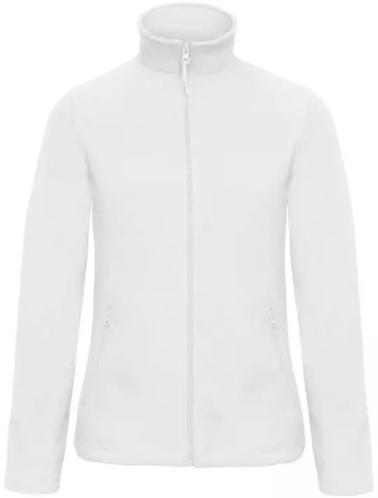 Fleecejas dames wit B&C ID.501