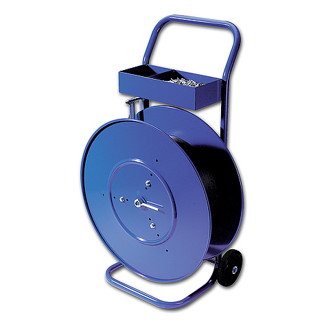 Haspelwagen voor strapping PP band zwartgeschikt voor kern Ø200-280-406mm